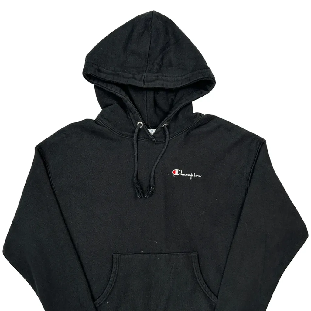 Reverse Weave Champion Hoodie - Large Black Cotton - Image 4
