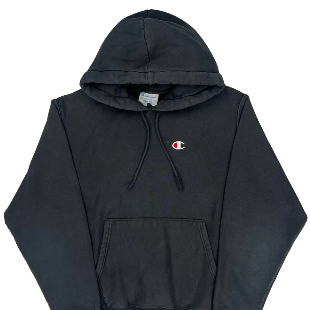 Reverse Weave Champion Hoodie - Medium Black Cotton - Image 4