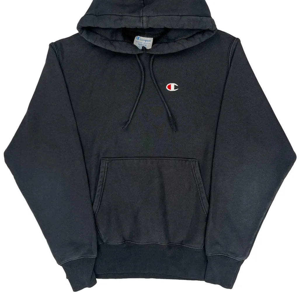 Reverse Weave Champion Hoodie - Medium Black Cotton - Image 5