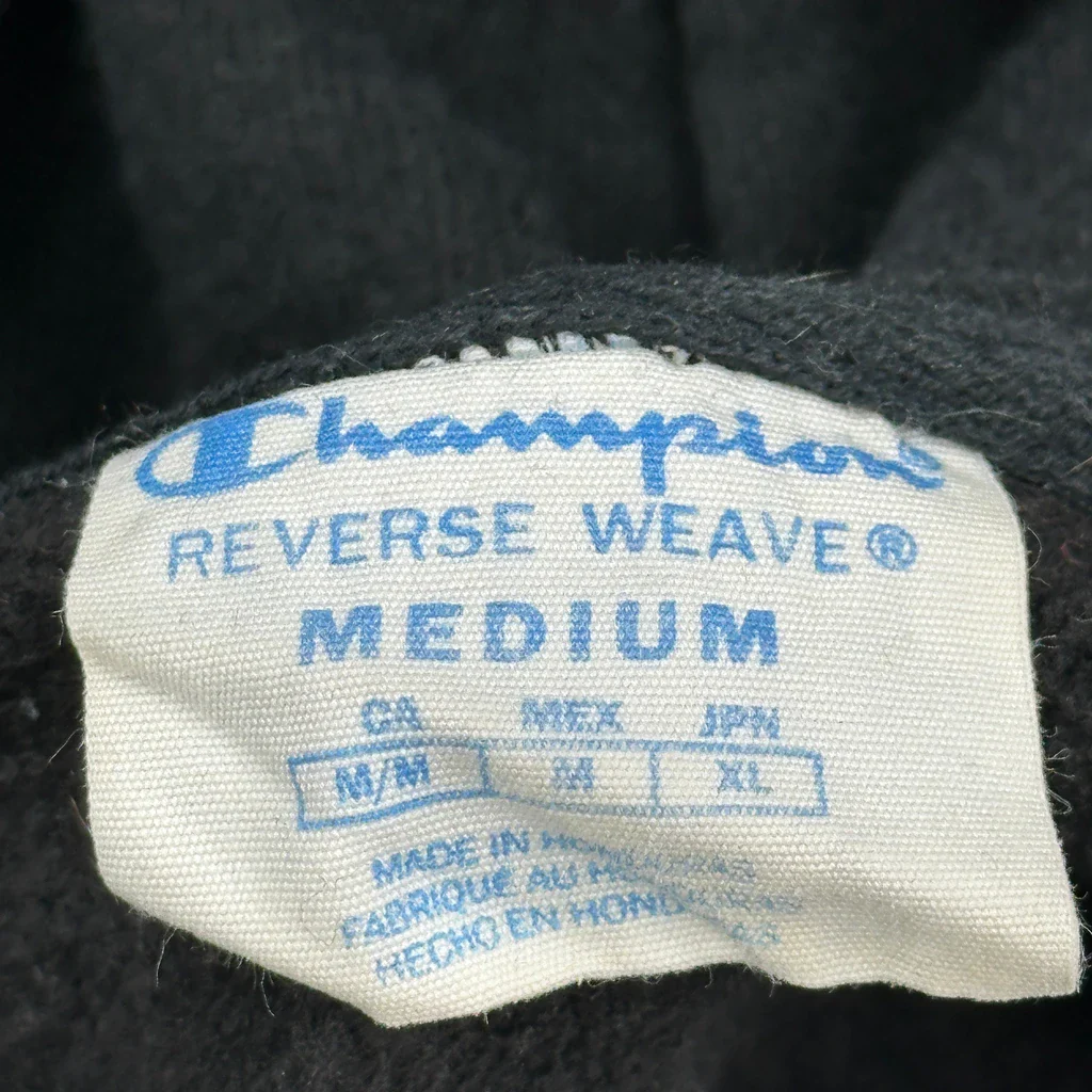 Reverse Weave Champion Hoodie - Medium Black Cotton - Image 3