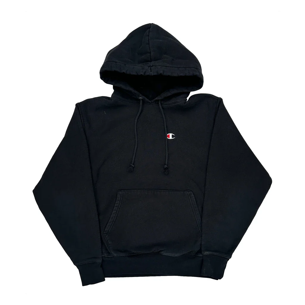 Reverse Weave Champion Hoodie - Medium Black Cotton