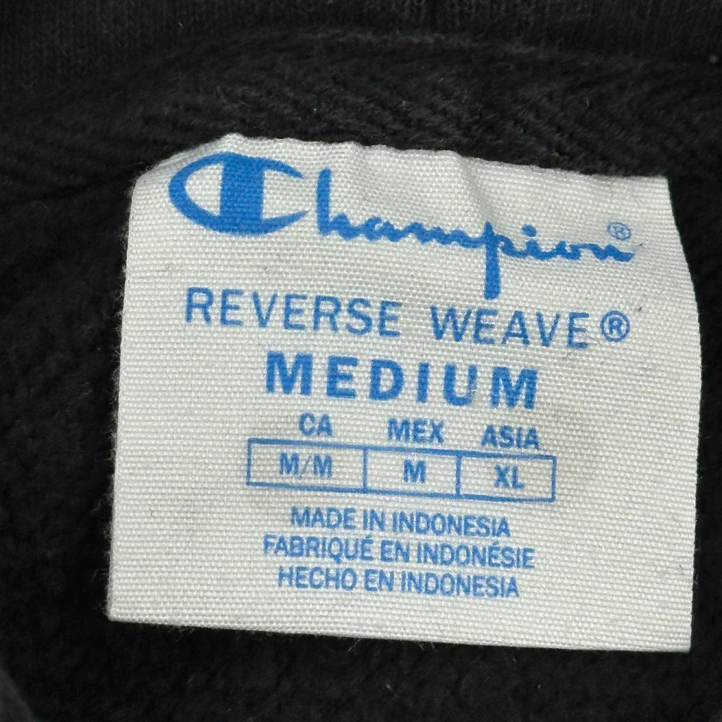 Reverse Weave Champion Hoodie - Medium Black Cotton - Image 3