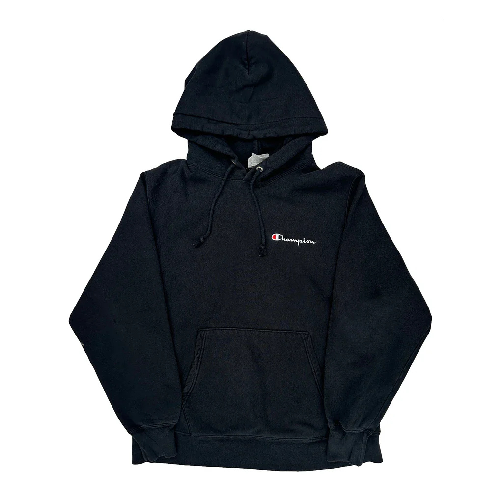 Reverse Weave Champion Hoodie - Medium Black Cotton Blend
