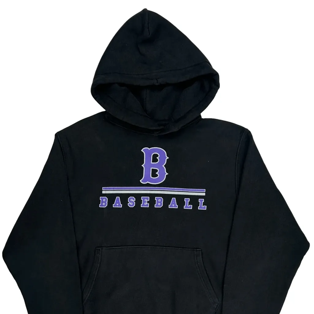 Reverse Weave Champion College Hoodie - Medium Black Cotton - Image 5