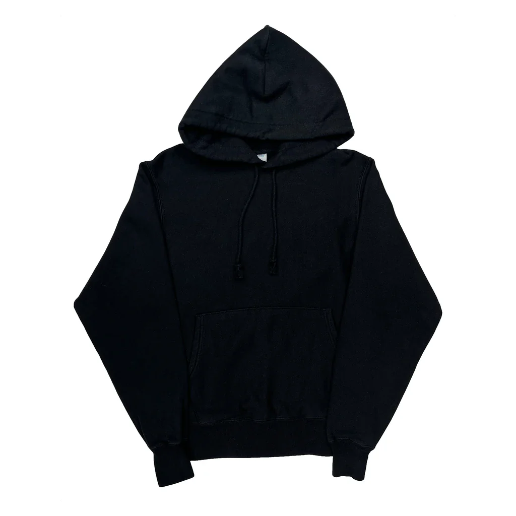 Reverse Weave Champion Hoodie - Small Black Cotton