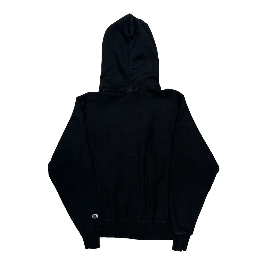 Reverse Weave Champion Hoodie - Small Black Cotton - Image 2