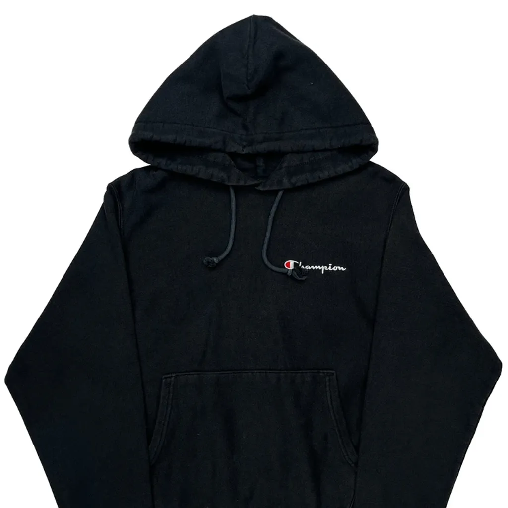 Reverse Weave Champion Hoodie - Small Black Cotton - Image 5