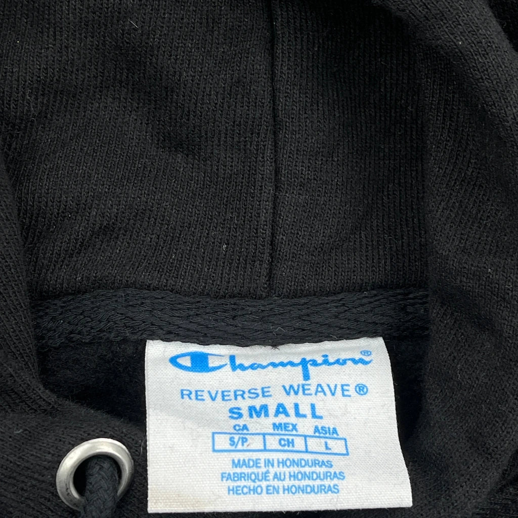 Reverse Weave Champion Nasdaq Listed Hoodie - Small Black Cotton - Image 3