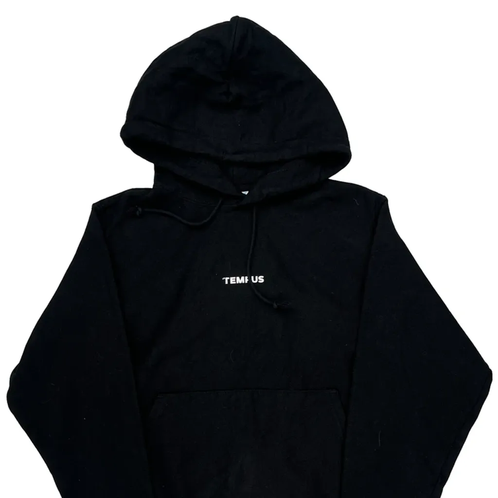 Reverse Weave Champion Nasdaq Listed Hoodie - Small Black Cotton - Image 4