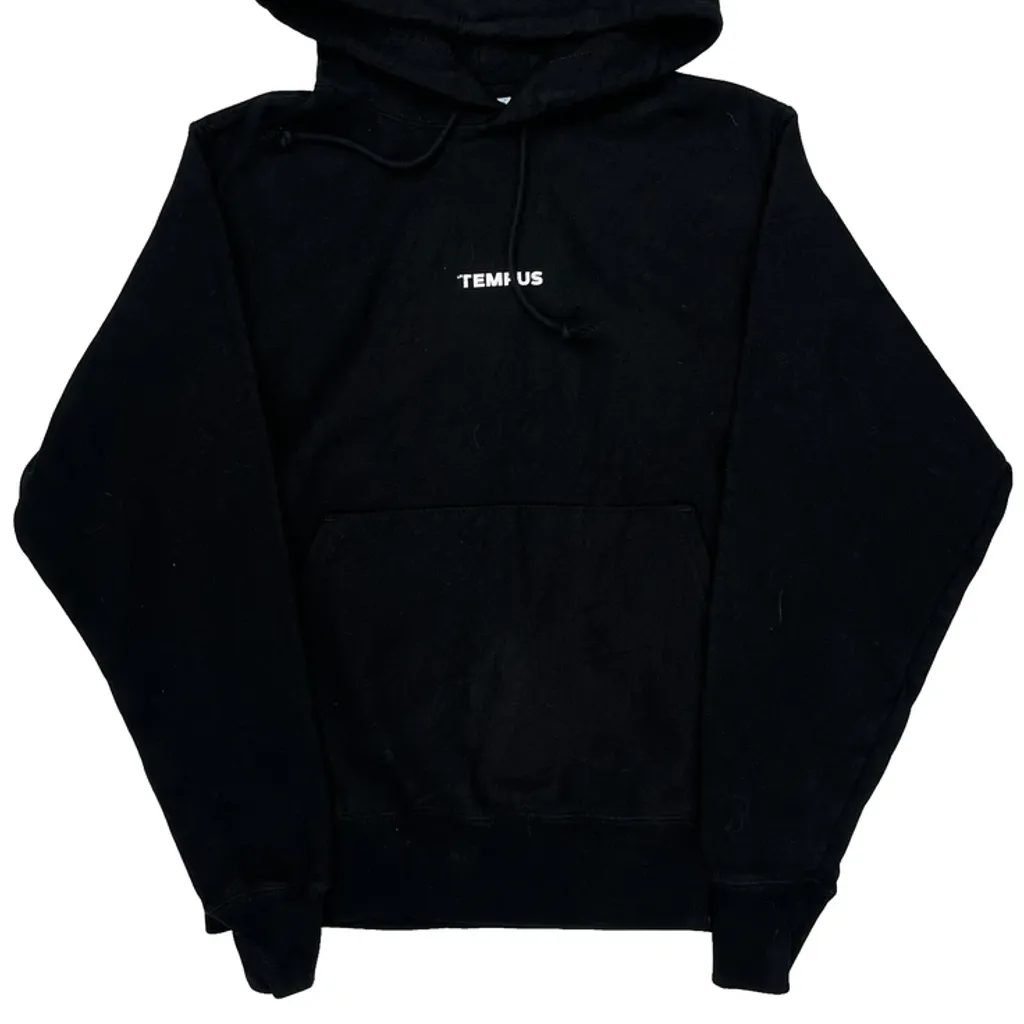 Reverse Weave Champion Nasdaq Listed Hoodie - Small Black Cotton - Image 5