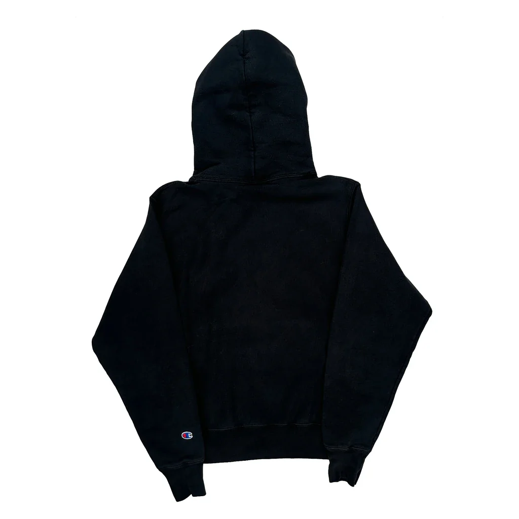 Reverse Weave Champion Hoodie - Small Black Cotton Blend - Image 2