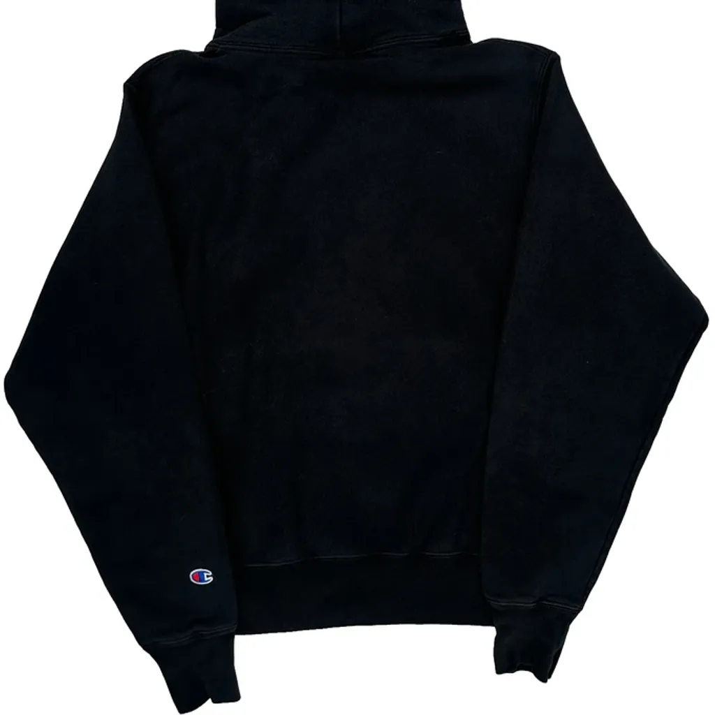 Reverse Weave Champion Hoodie - Small Black Cotton Blend - Image 6
