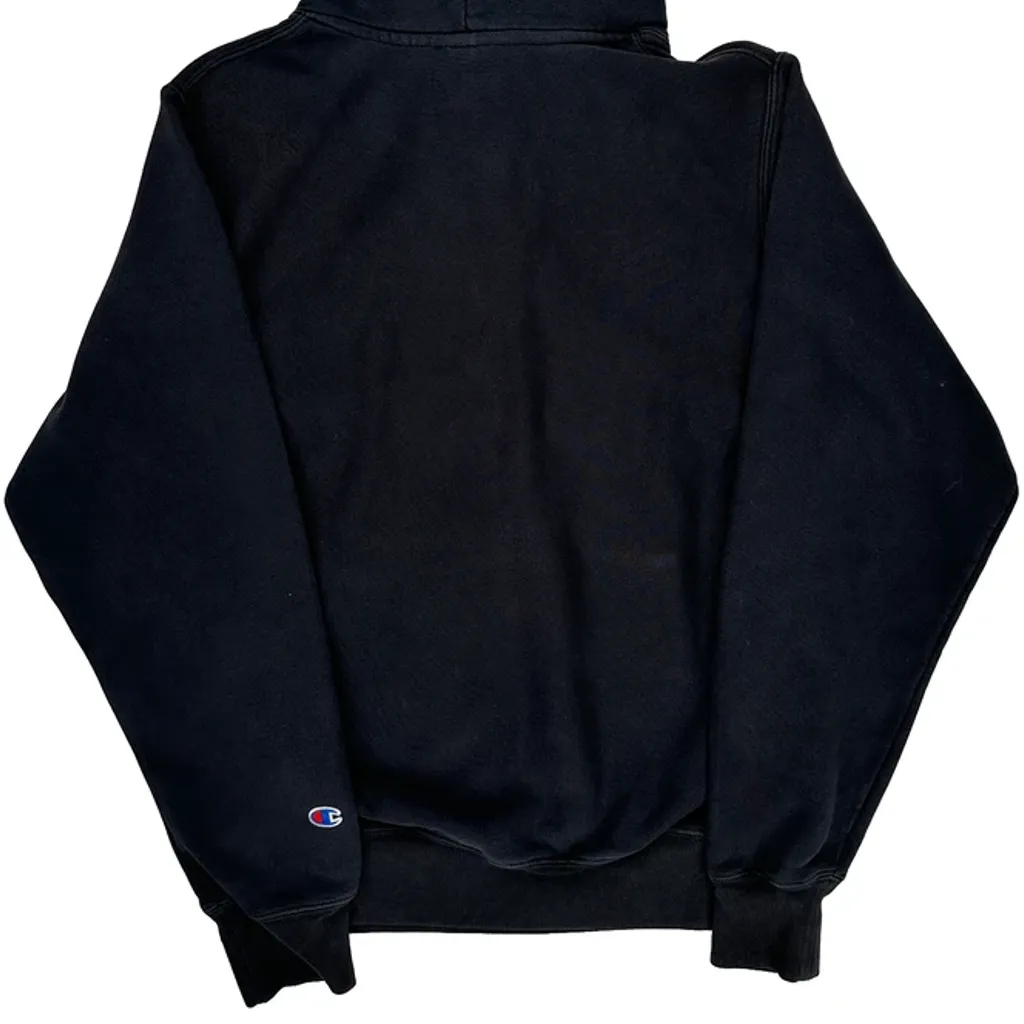 Reverse Weave Champion Hoodie - Small Black Cotton Blend - Image 7