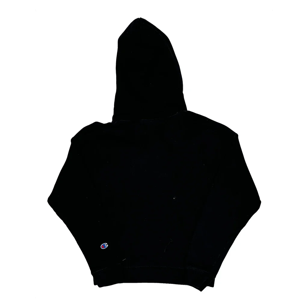 Reverse Weave Champion Hoodie - Small Black Cotton Blend - Image 2