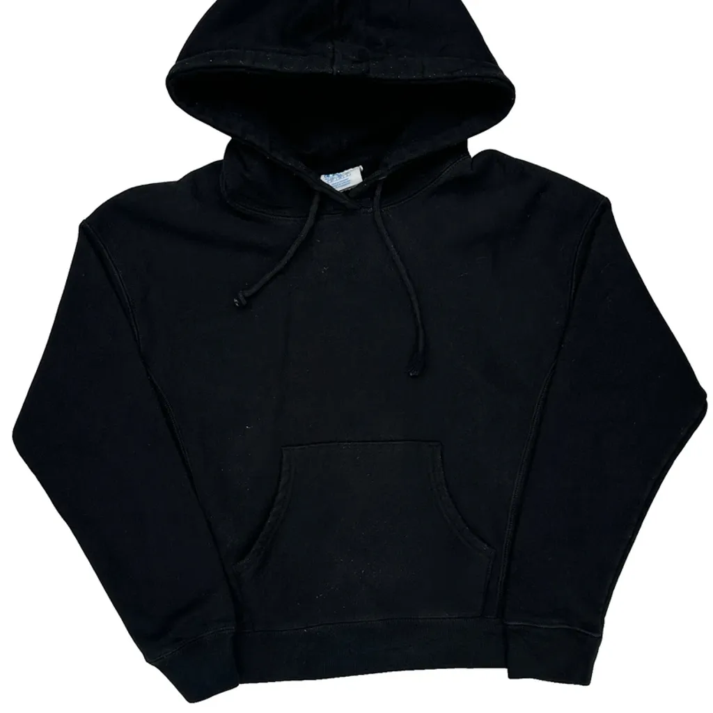 Reverse Weave Champion Hoodie - Small Black Cotton Blend - Image 4