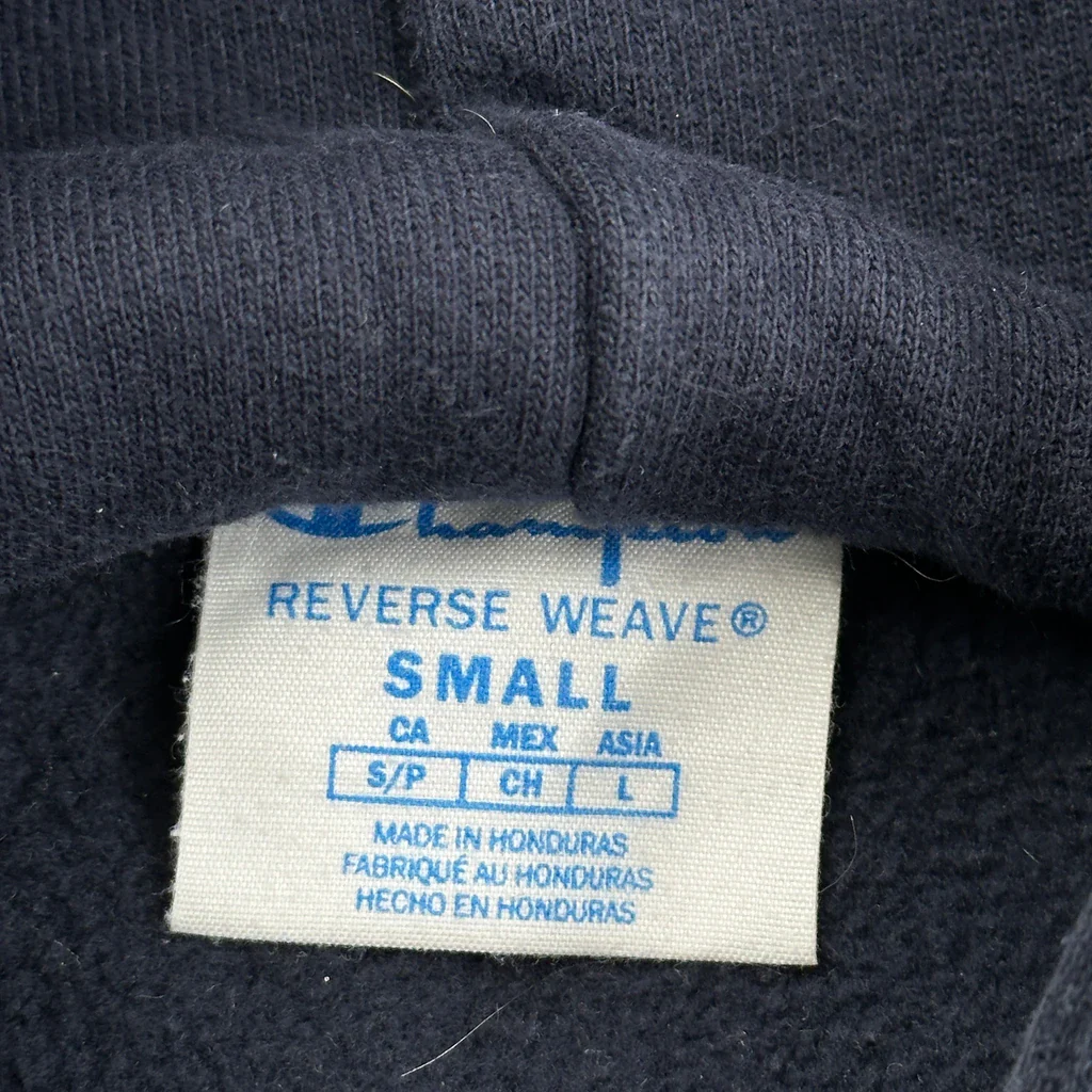 Reverse Weave Champion Hoodie - Small Black Cotton - Image 3