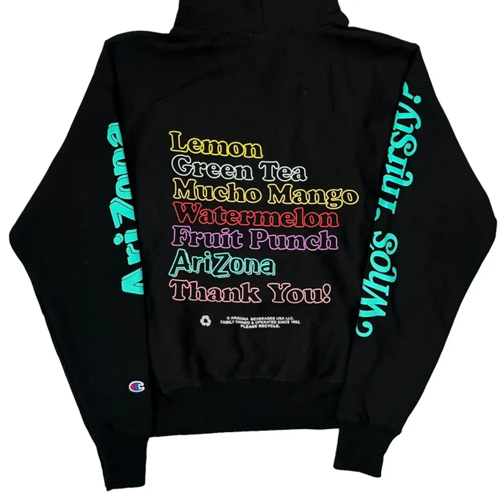 Reverse Weave Champion Arizona Hoodie - Small Black Cotton - Image 6