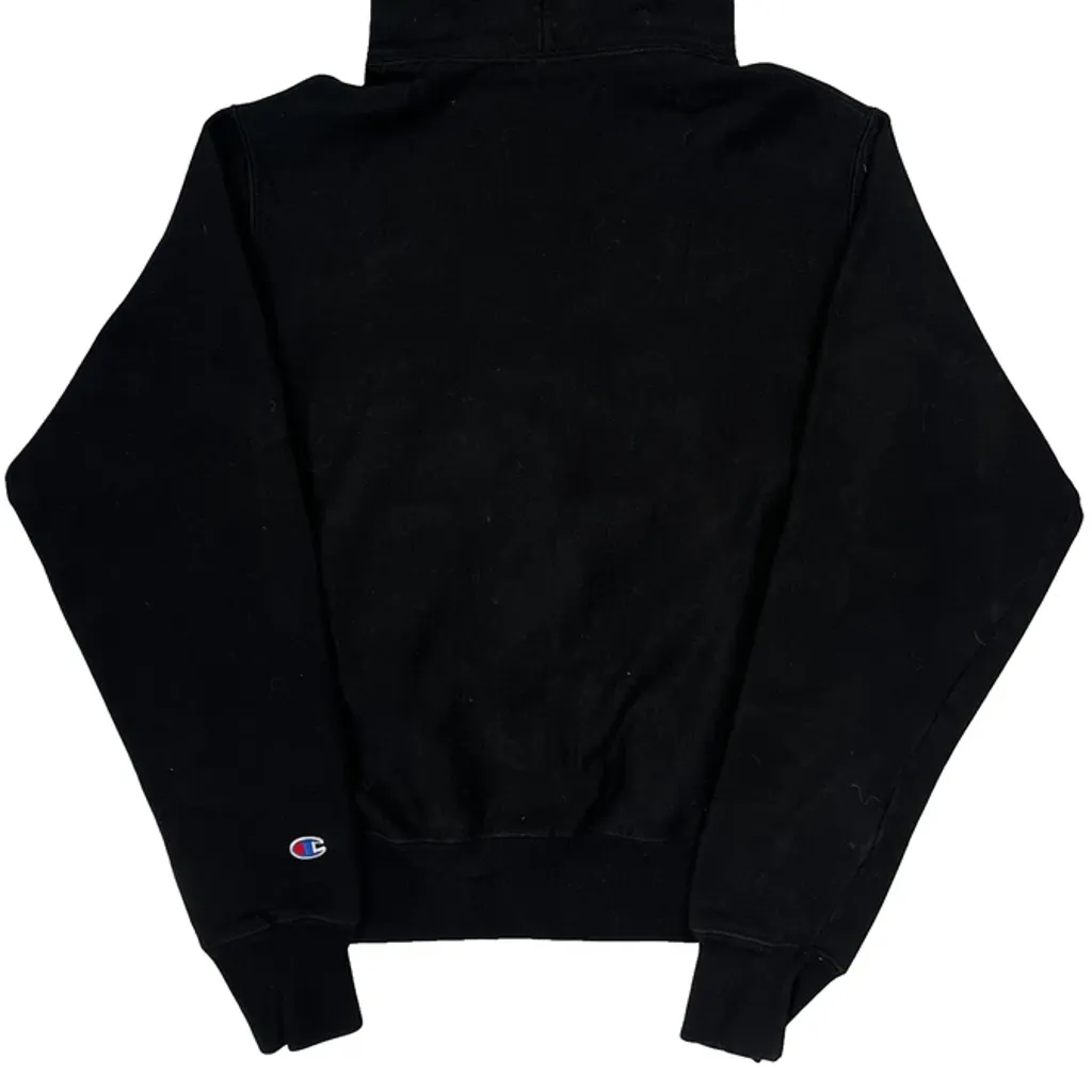 Reverse Weave Champion Hoodie - Small Black Cotton - Image 6