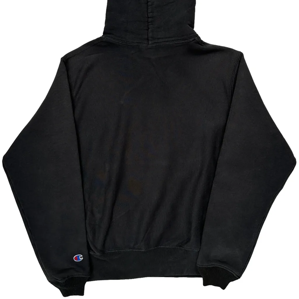 Reverse Weave Champion Hoodie - Small Black Cotton - Image 6