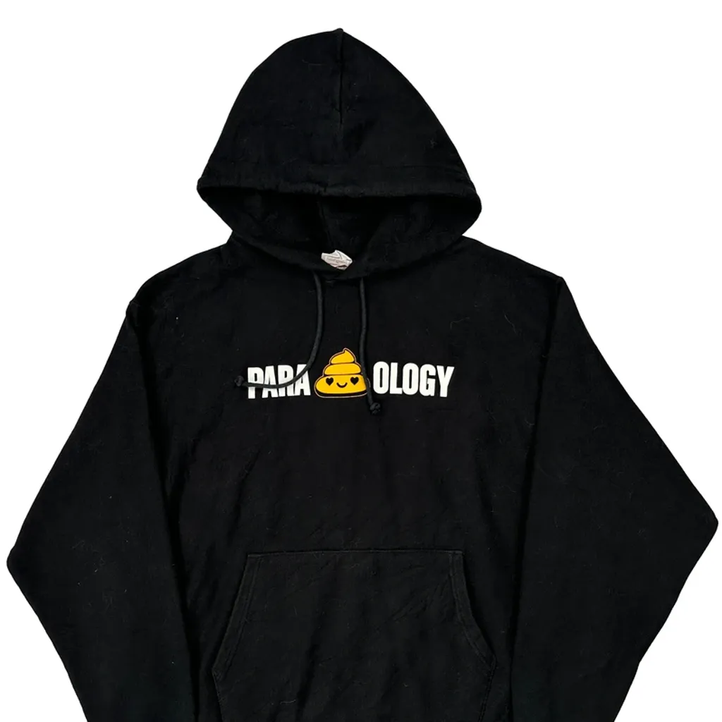 Reverse Weave Champion Graphic Hoodie - XL Black Cotton - Image 5