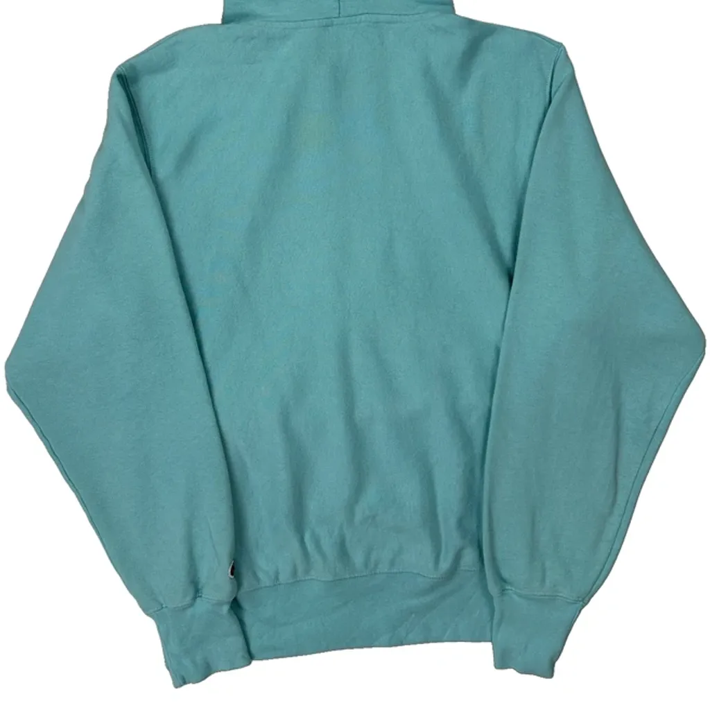 Reverse Weave Champion Hoodie - Medium Blue Cotton - Image 7