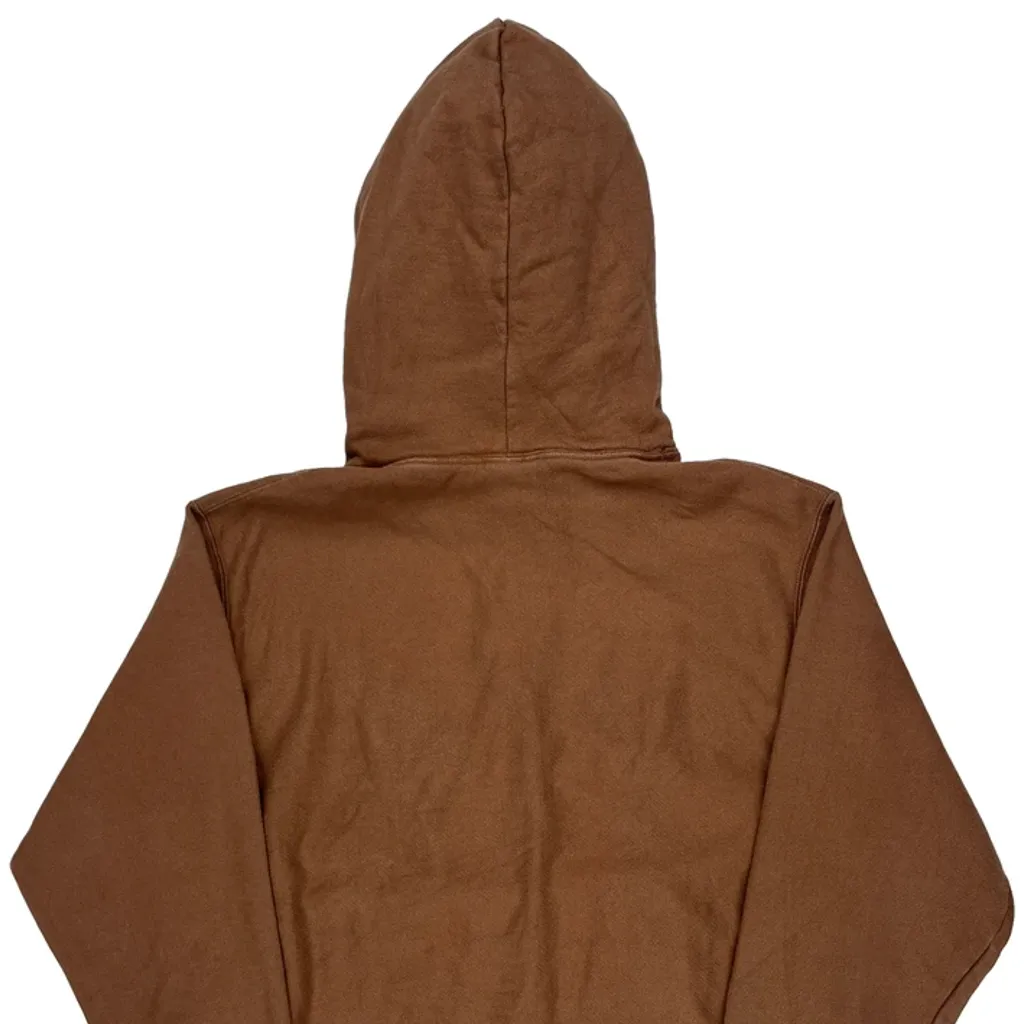 Reverse Weave Champion Hoodie - Medium Brown Cotton - Image 6