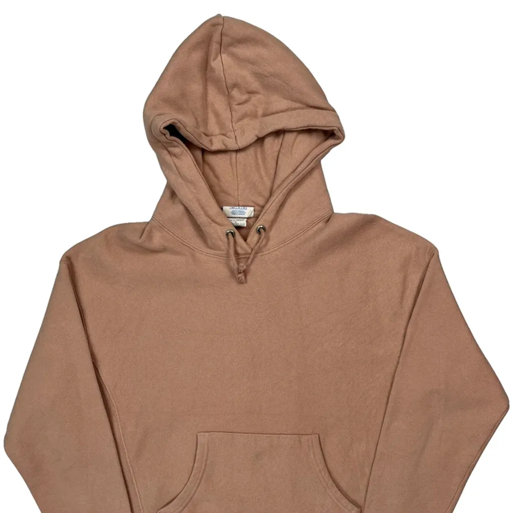 Reverse Weave Champion Hoodie - Medium Brown Cotton Blend - Image 4