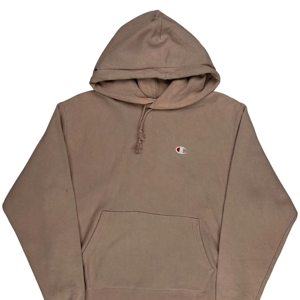 Reverse Weave Champion Hoodie - Medium Brown Cotton - Image 4