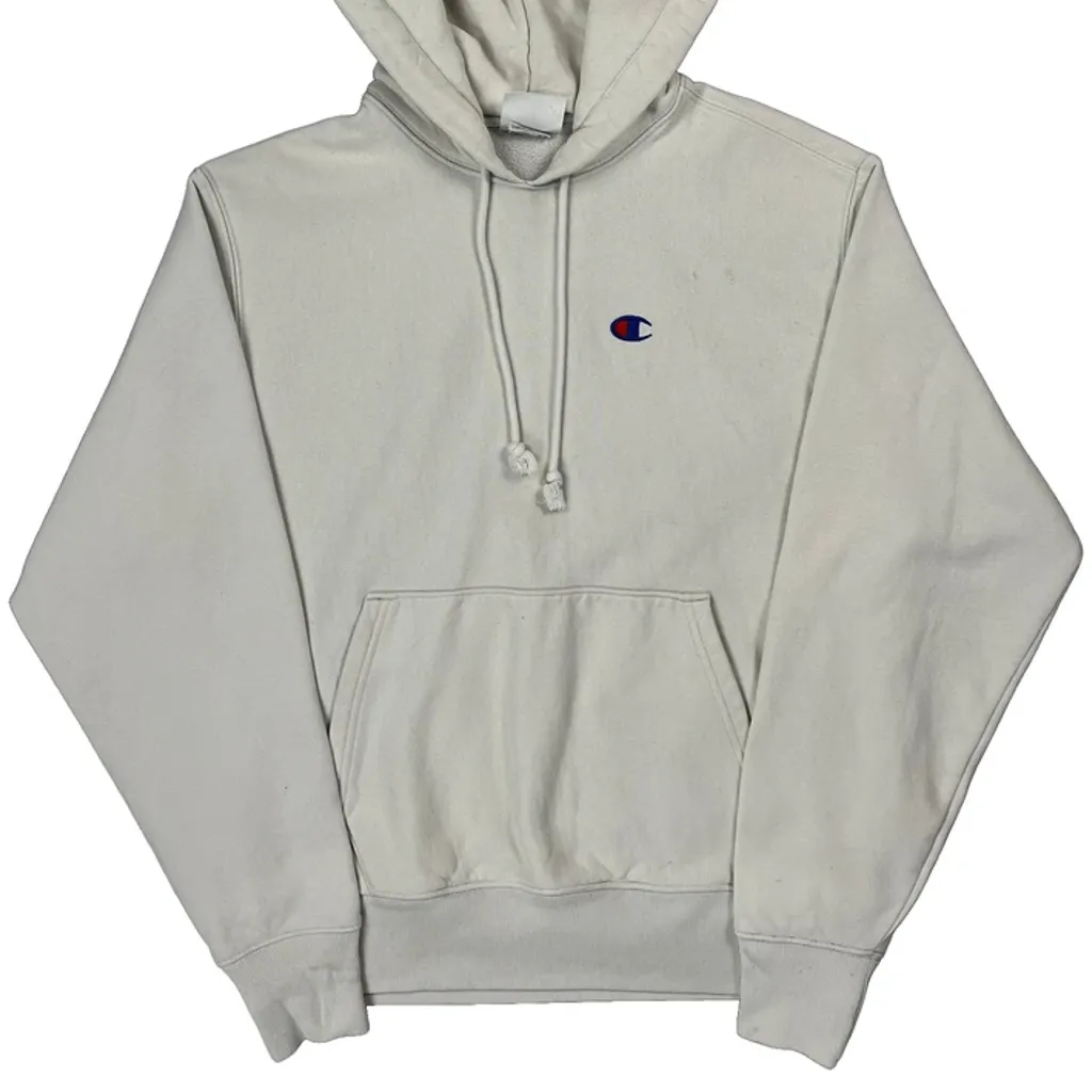 Reverse Weave Champion Hoodie - Medium Cream Cotton - Image 5