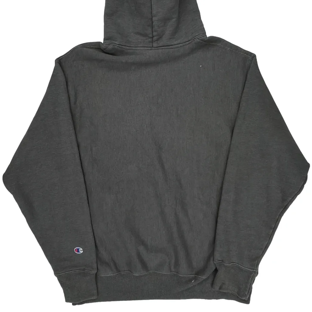 Reverse Weave Champion Hoodie - Large Gray Cotton - Image 6