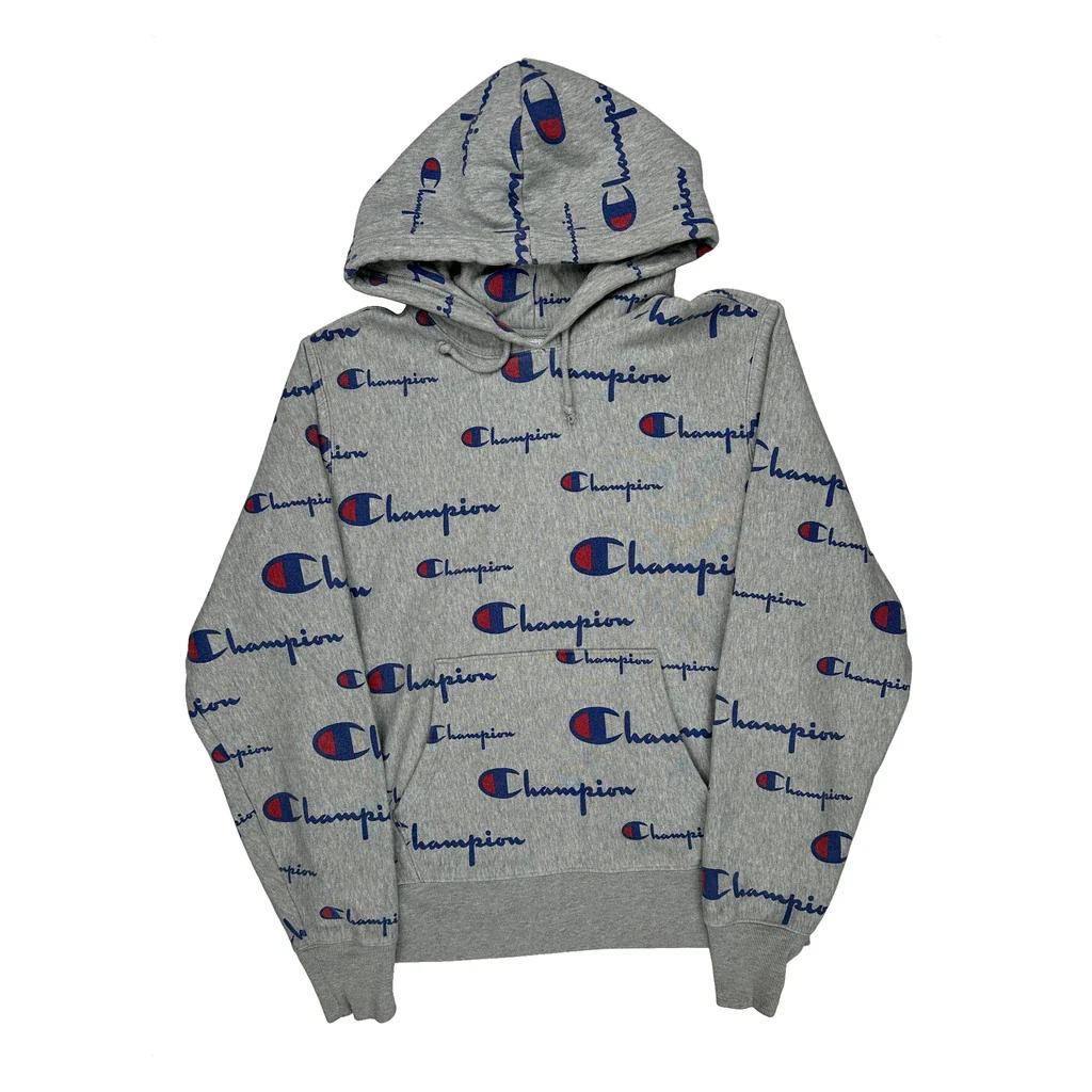 Reverse Weave Champion Hoodie - Medium Gray Cotton