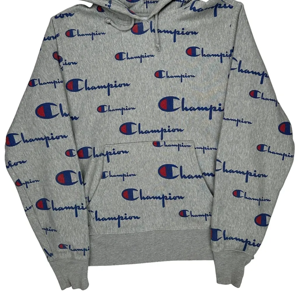 Reverse Weave Champion Hoodie - Medium Gray Cotton - Image 5