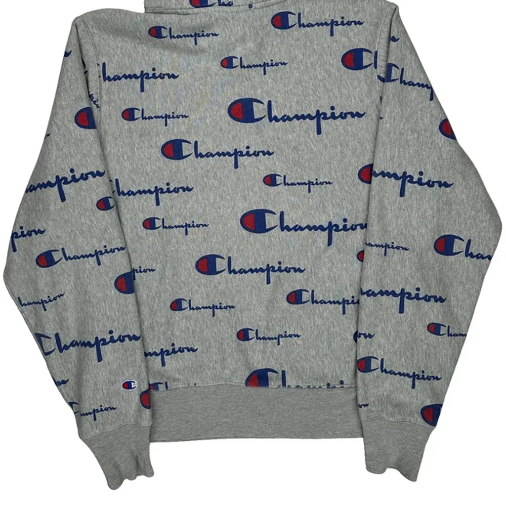 Reverse Weave Champion Hoodie - Medium Gray Cotton - Image 7