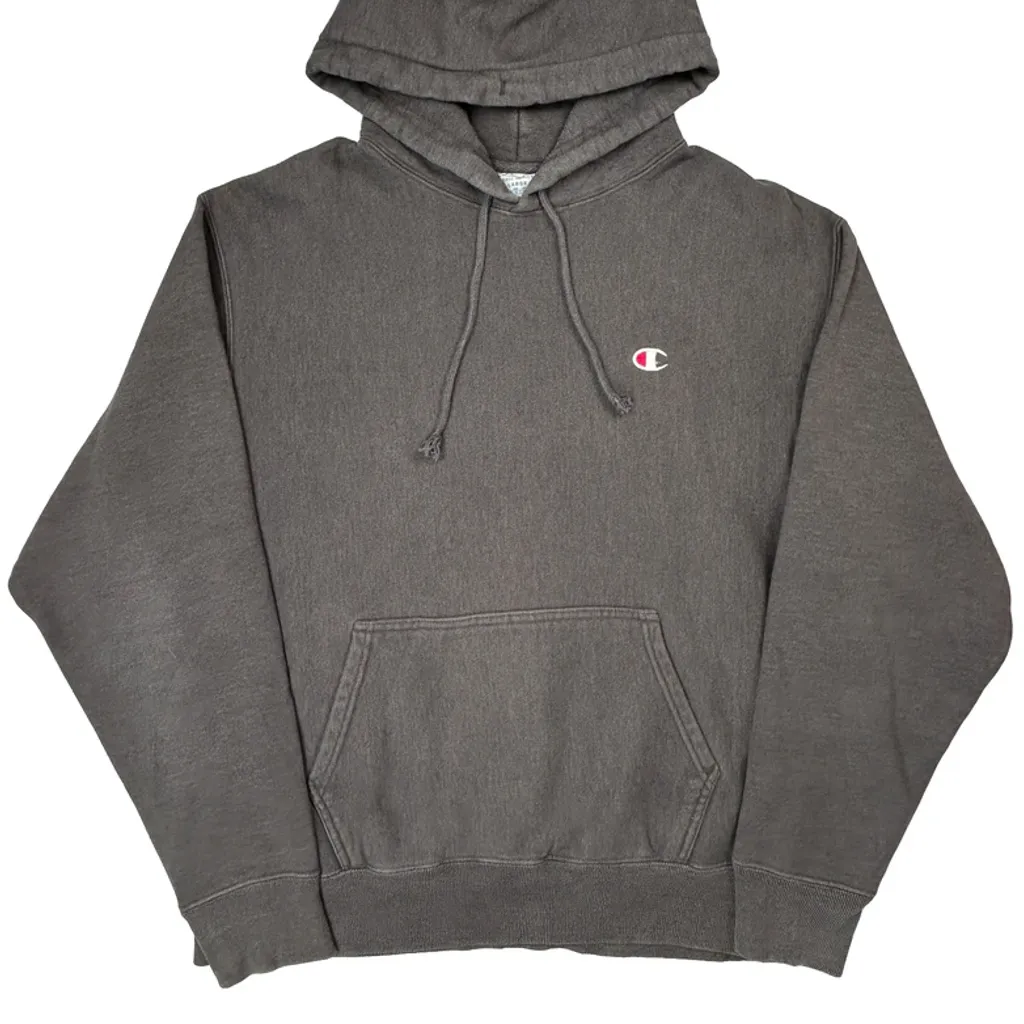 Reverse Weave Champion Hoodie - XL Gray Cotton - Image 5