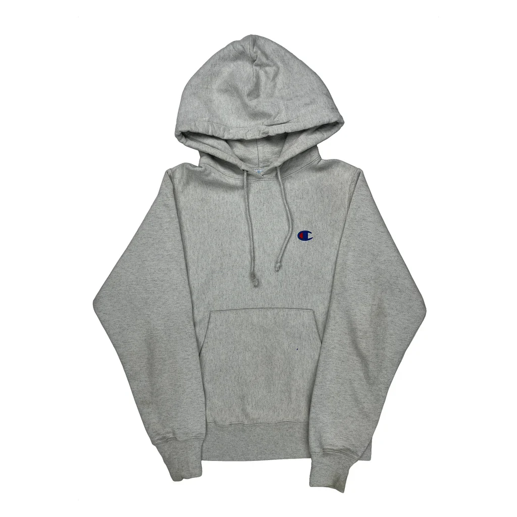 Reverse Weave Champion Hoodie - XS Gray Cotton