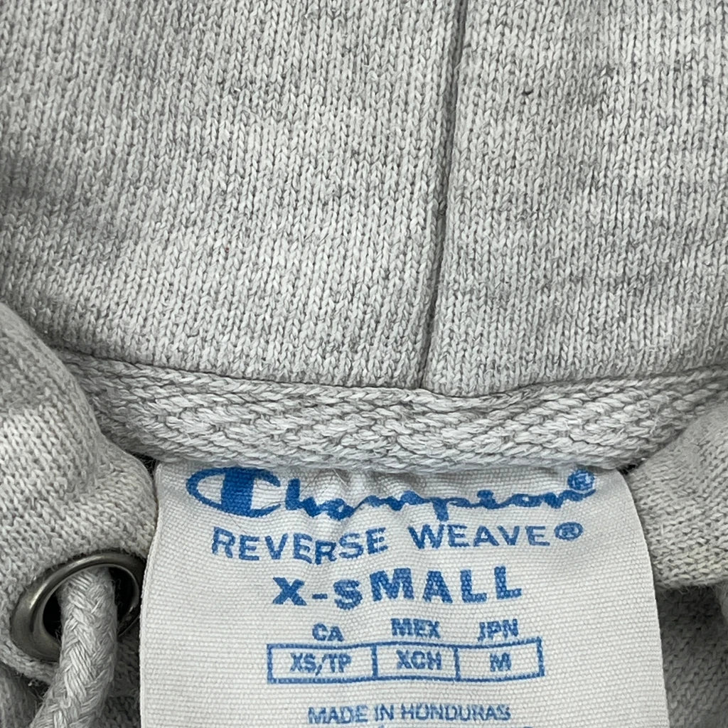 Reverse Weave Champion Hoodie - XS Gray Cotton - Image 3