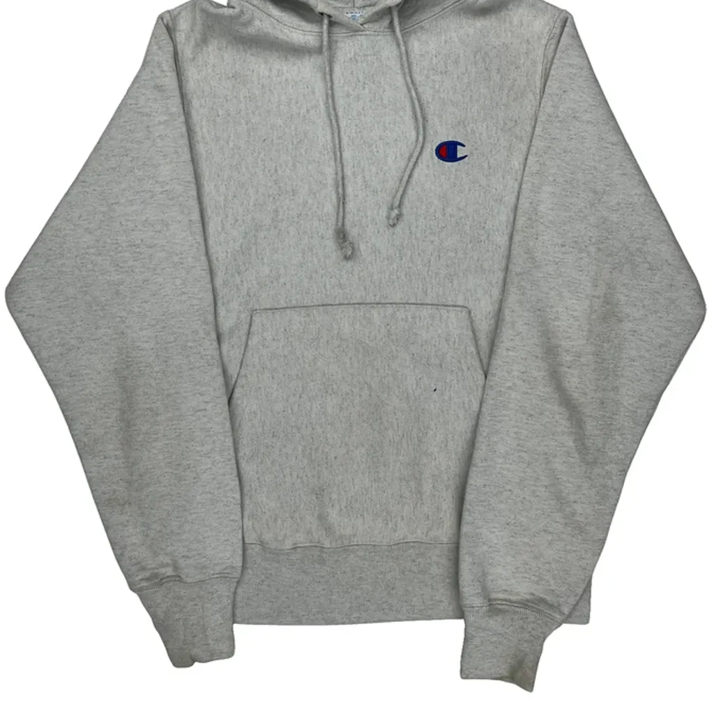 Reverse Weave Champion Hoodie - XS Gray Cotton - Image 5