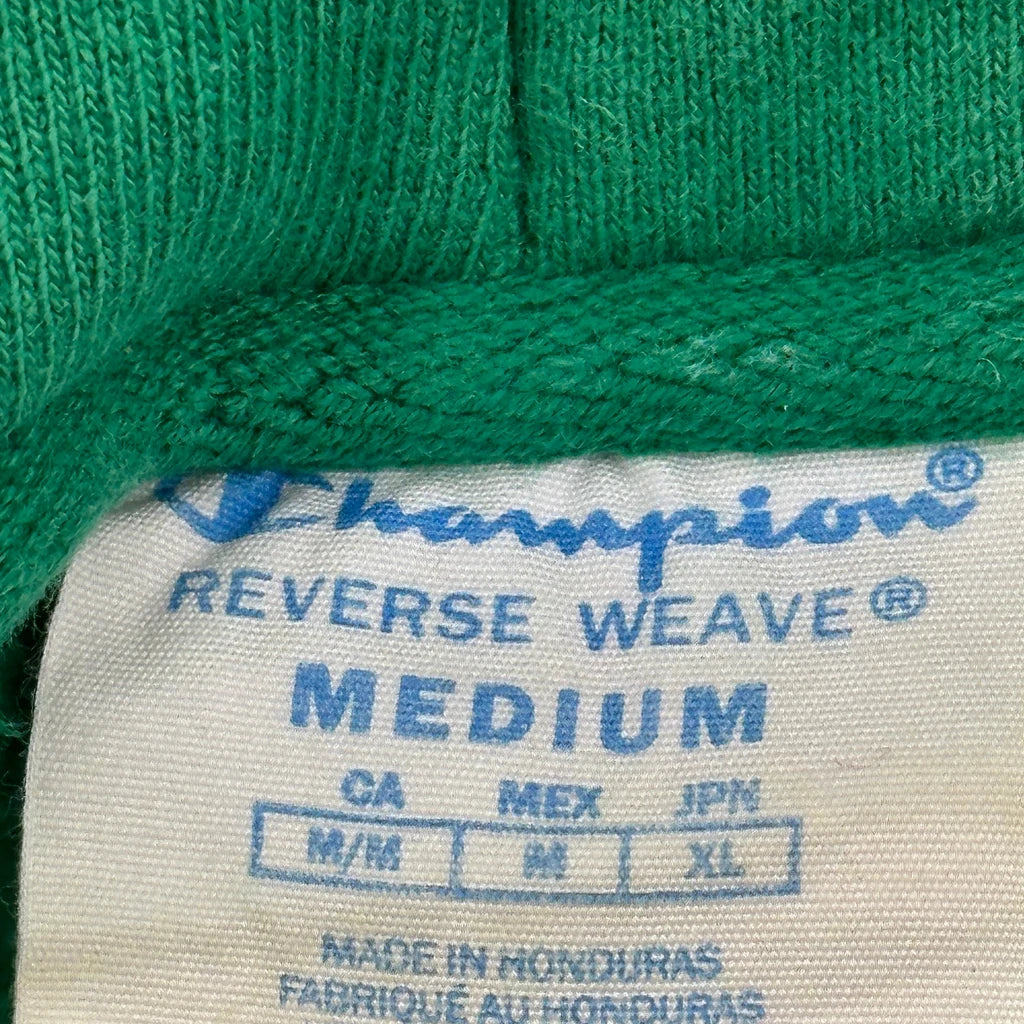Reverse Weave Champion Hoodie - Medium Green Cotton Blend - Image 3