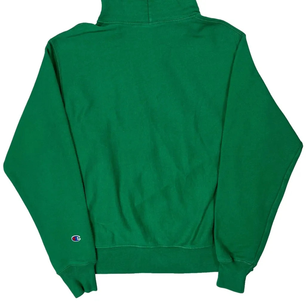 Reverse Weave Champion Hoodie - Small Green Cotton - Image 7
