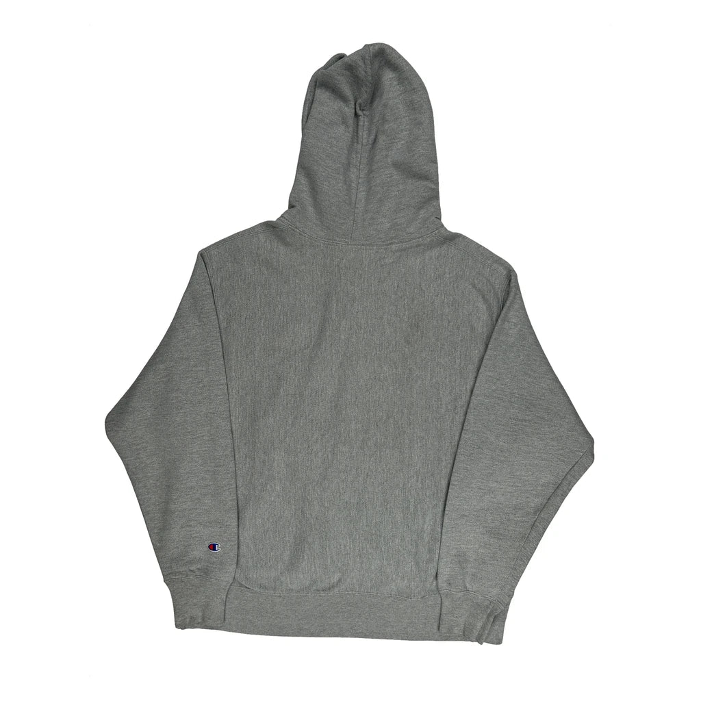 Reverse Weave Champion Hoodie - Large Grey Cotton Blend - Image 2