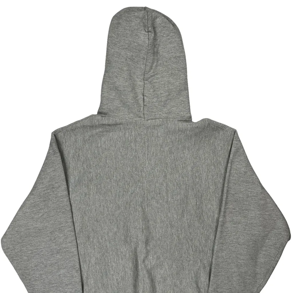 Reverse Weave Champion Hoodie - Large Grey Cotton - Image 6