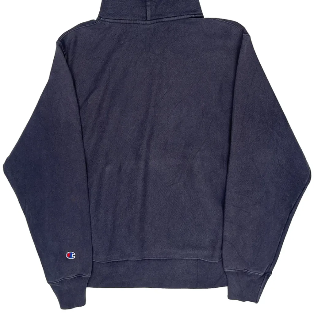 Reverse Weave Champion Hoodie - Medium Grey Cotton - Image 6