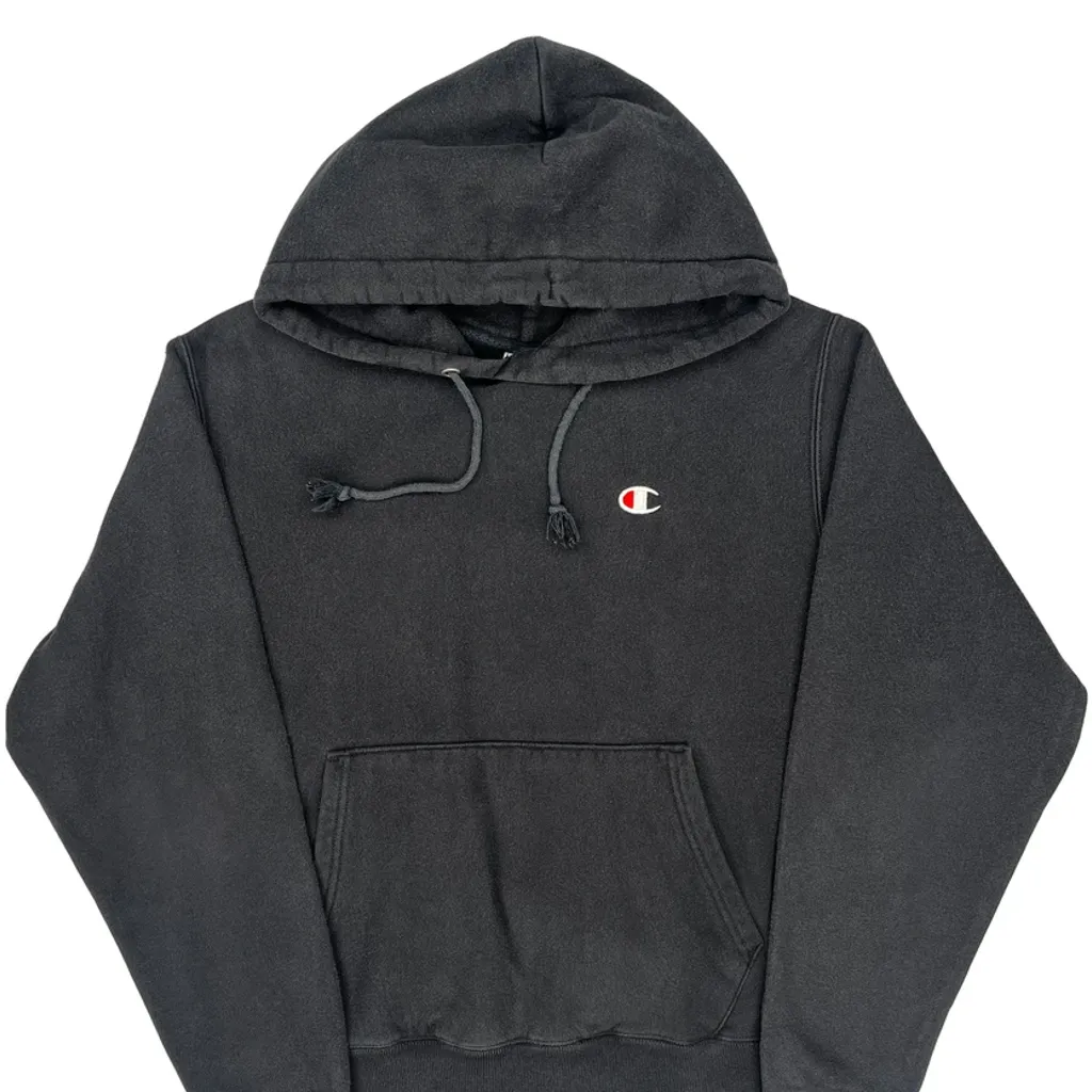 Reverse Weave Champion Hoodie - Medium Grey Cotton - Image 4