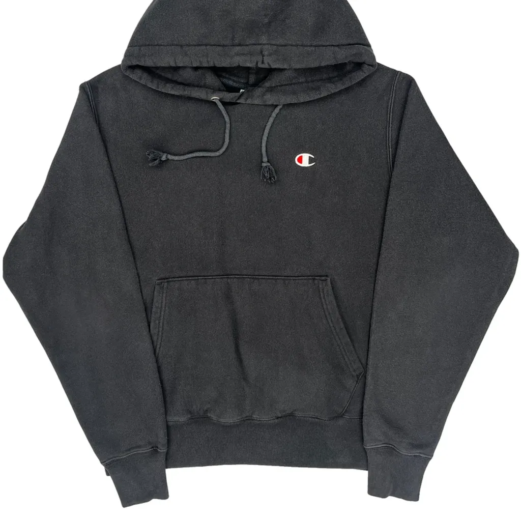Reverse Weave Champion Hoodie - Medium Grey Cotton - Image 5