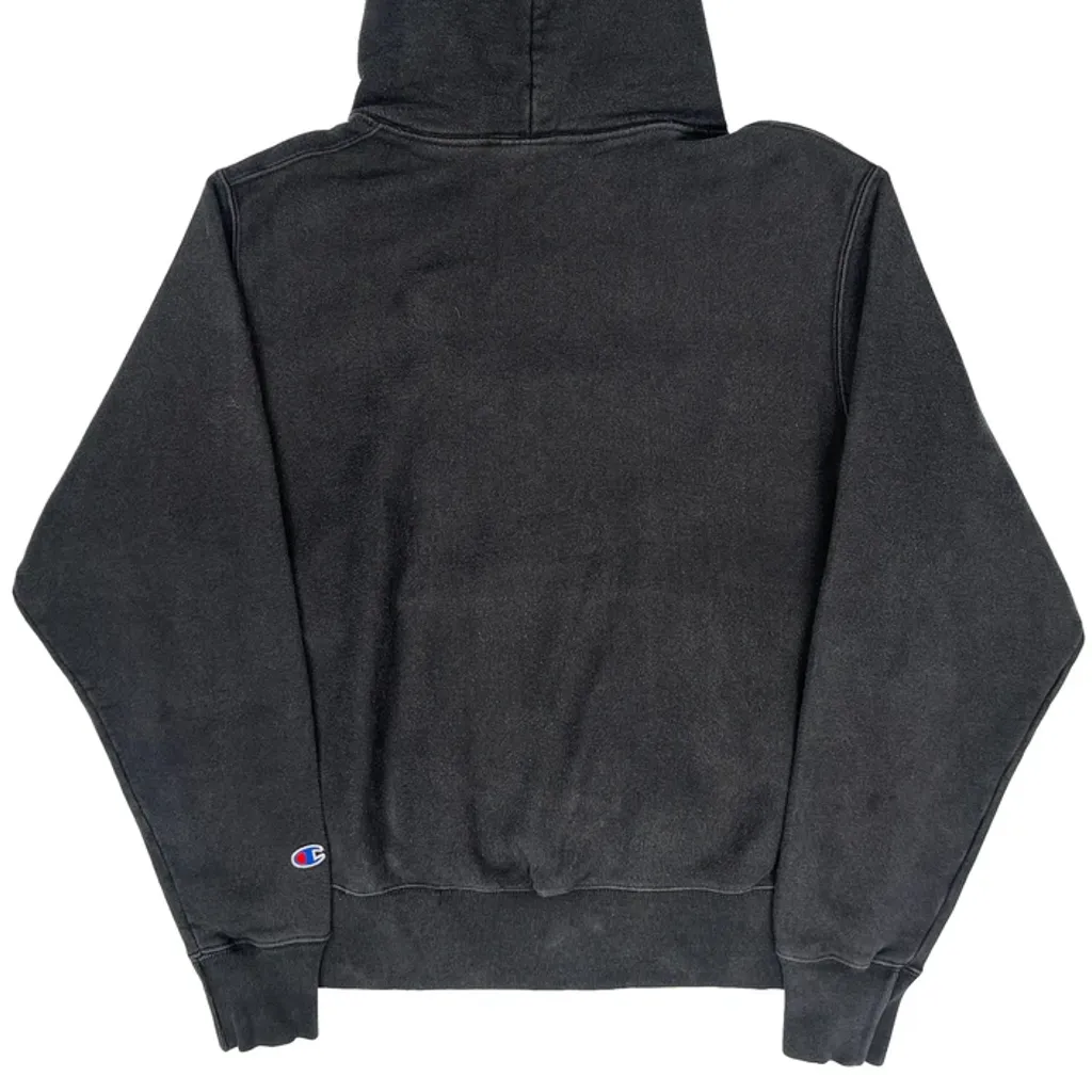 Reverse Weave Champion Hoodie - Medium Grey Cotton - Image 7