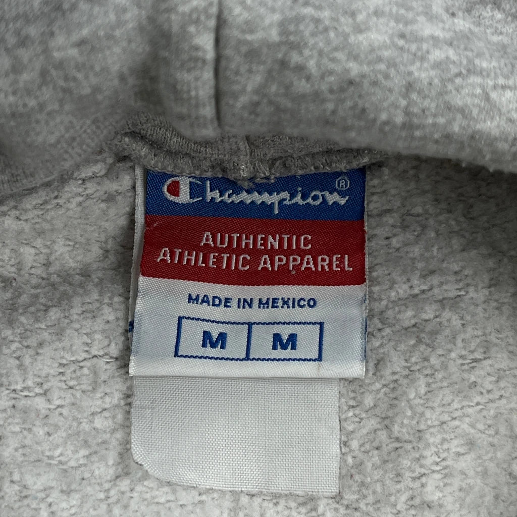Reverse Weave Champion College Hoodie - Medium Grey Cotton - Image 3