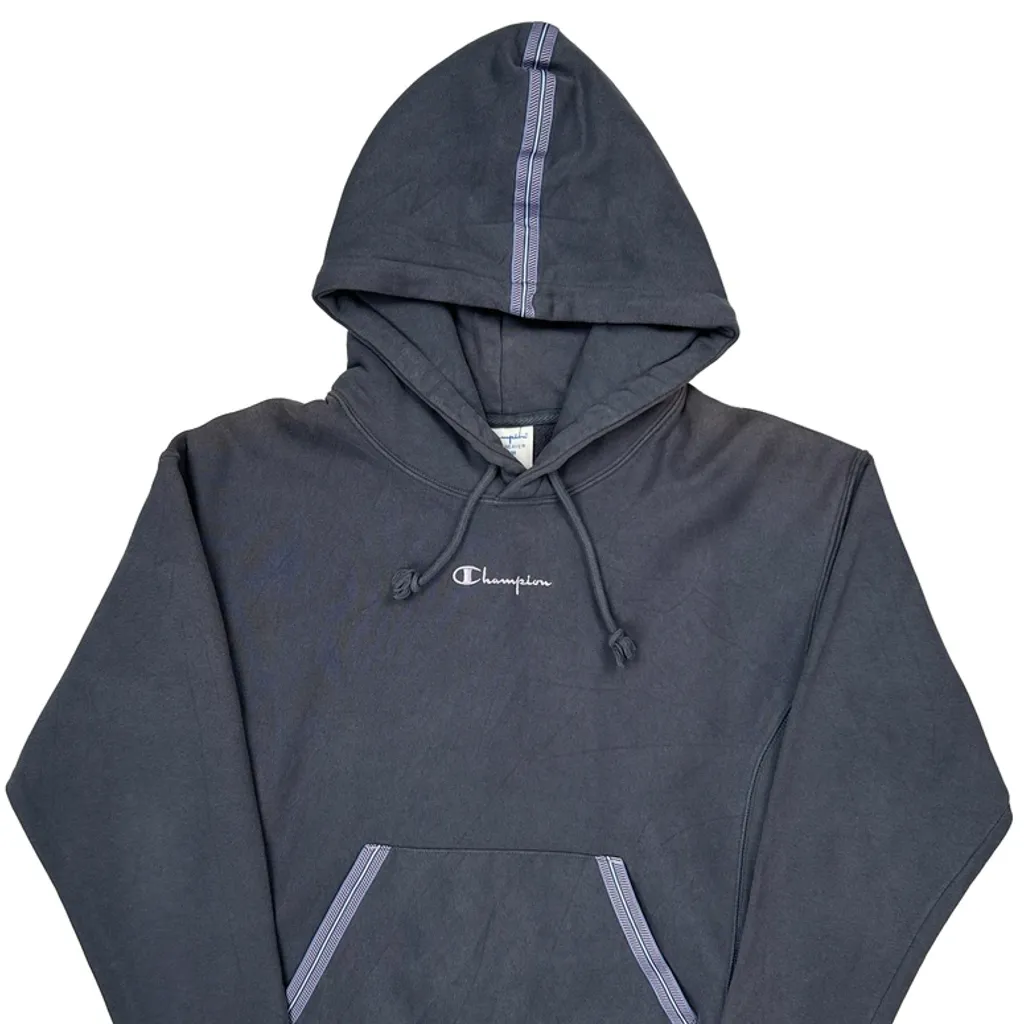 Reverse Weave Champion Hoodie - Medium Grey Cotton Blend - Image 4
