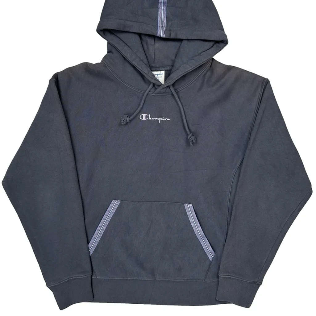 Reverse Weave Champion Hoodie - Medium Grey Cotton Blend - Image 5