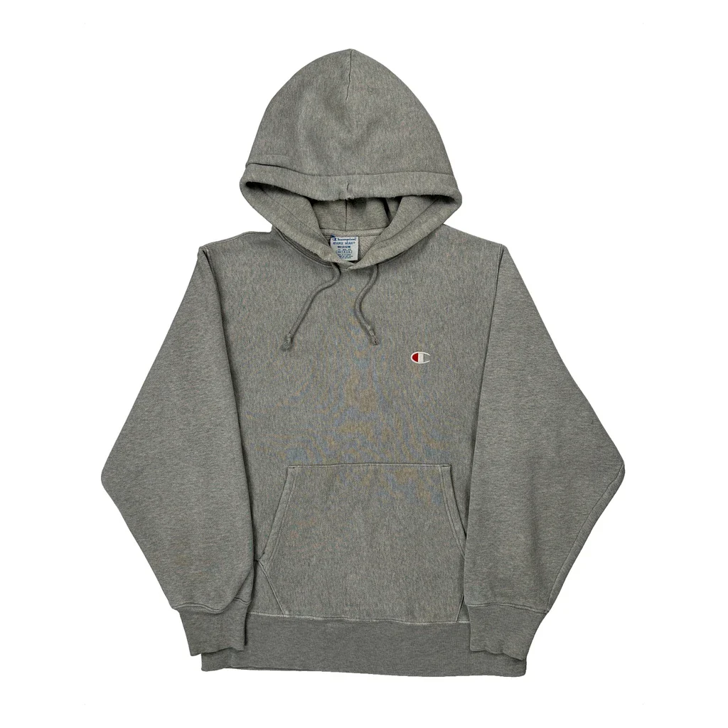 Reverse Weave Champion Hoodie - Medium Grey Cotton