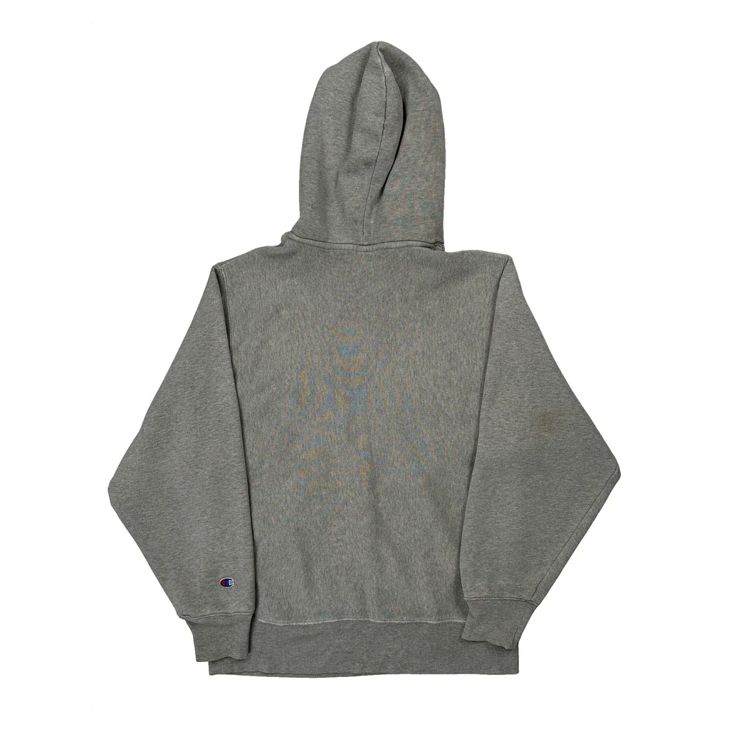 Reverse Weave Champion Hoodie - Medium Grey Cotton - Image 2